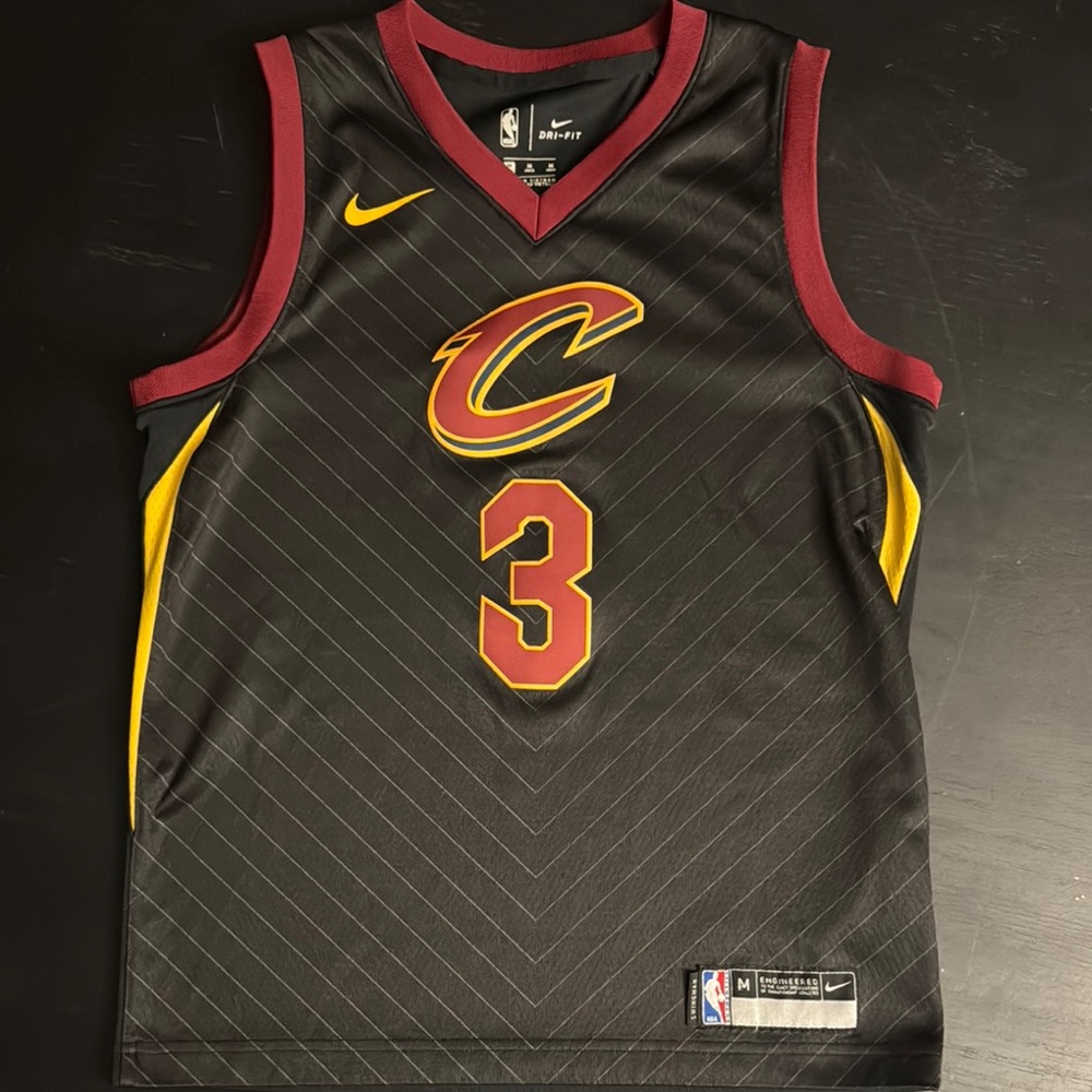 Nike Cleveland Cavaliers Thomas Black and Maroon Kids Jersey